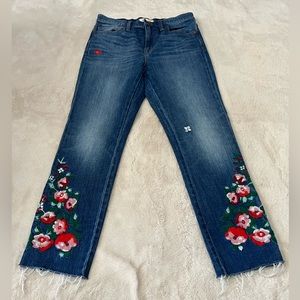 Madewell Embroidered Jeans - Size 26